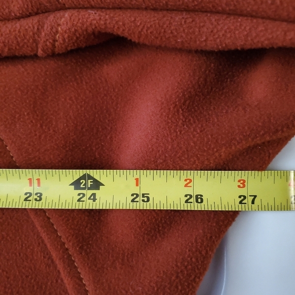 Urban Outfitters Oversized Fleece Shacket Size Small Rust Large Pockets - Picture 12 of 13